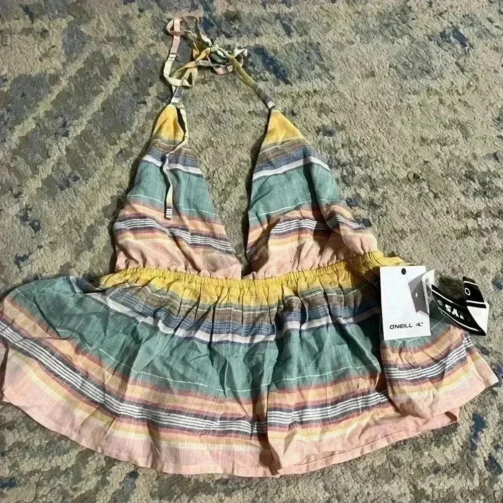 NWT O’Neill multi color halter top xsmall - Picture 3 of 6